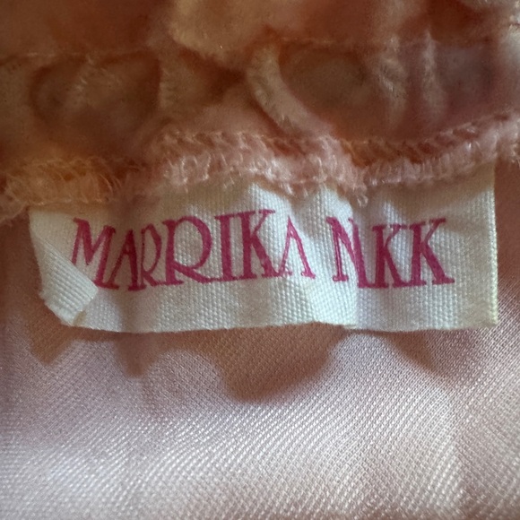 Elegant Silk Velvet Pink Ruffled Dress - Picture 12 of 12